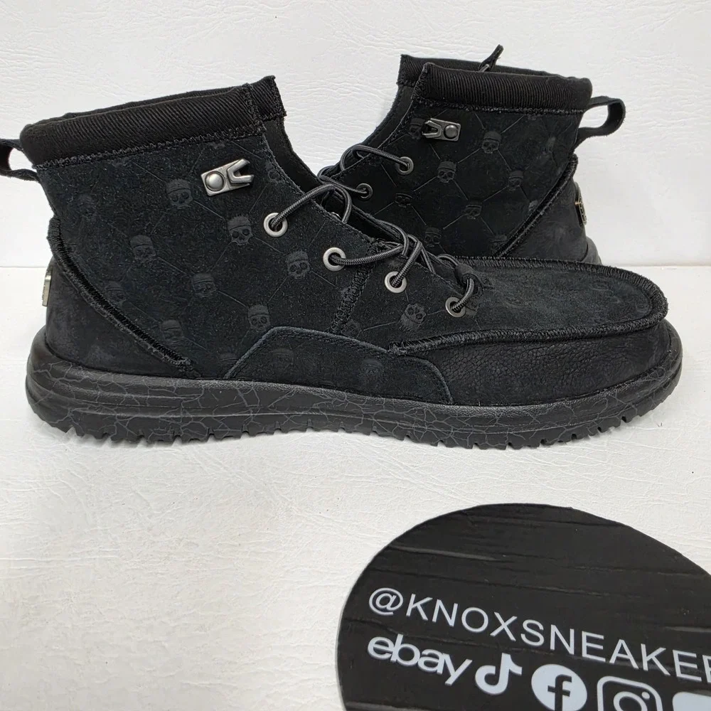 Hey Dude Jelly Roll Bradley Suede Black 45334-0PH Men's Size 13